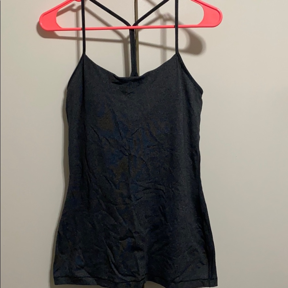 Lululemon size 8 y back bra tank grey